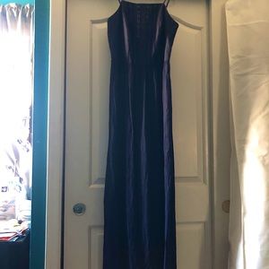 LOFT navy blue maxi dress